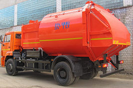 КО-449-05 на шасси КАМАЗ-53605-3950-48 Мусоровоз бок. загрузка унив. захват