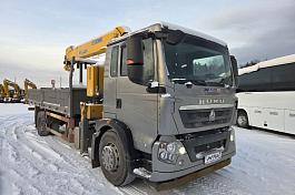 КМУ Бортовой HOWO T5G 4х2 XCMG SQS200RU-6 б/у (2023 г.в., 35 598 км.) (0394)